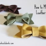 Here's how to make cute DIY leather bows - a simple craft your kids will love!