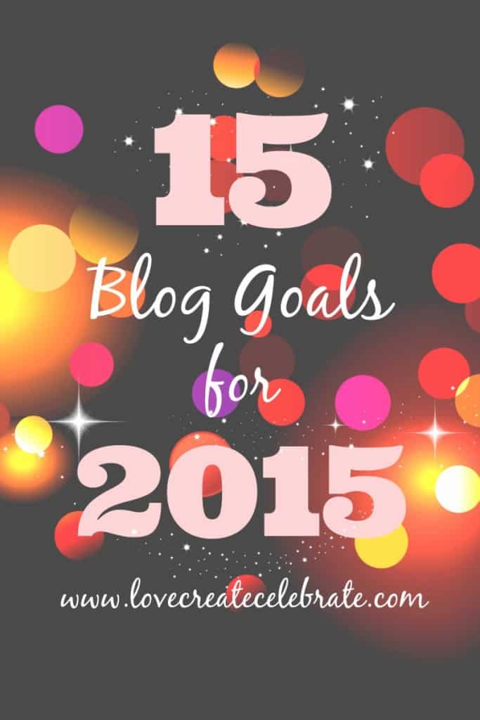 2015 Blog Goals