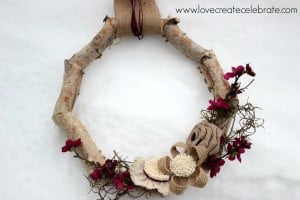 Birch Wood Wreath 