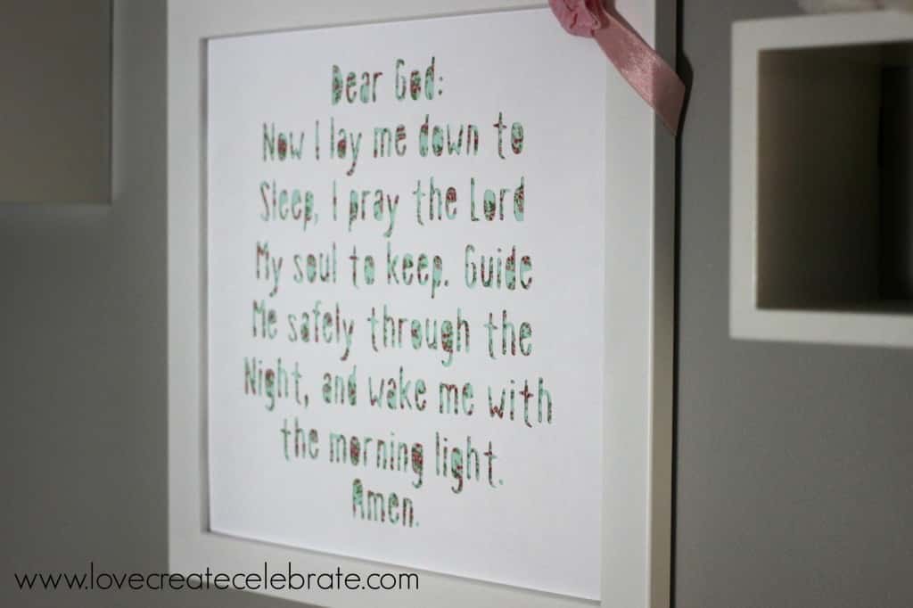 Bedtime Prayer Frame