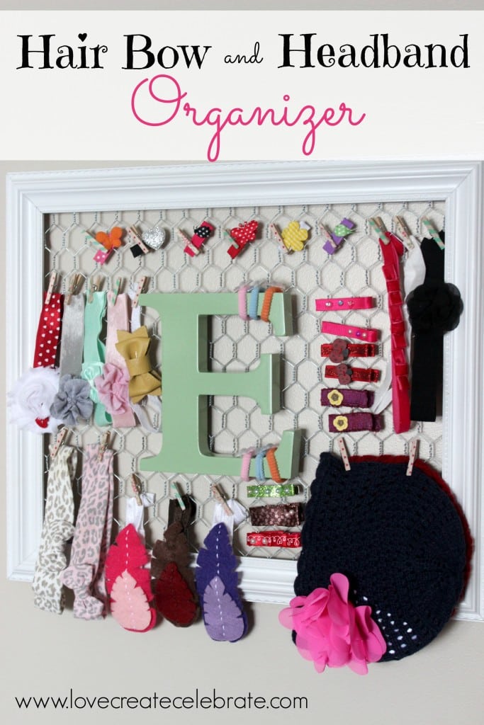 Hair Bow and Headband Organizer