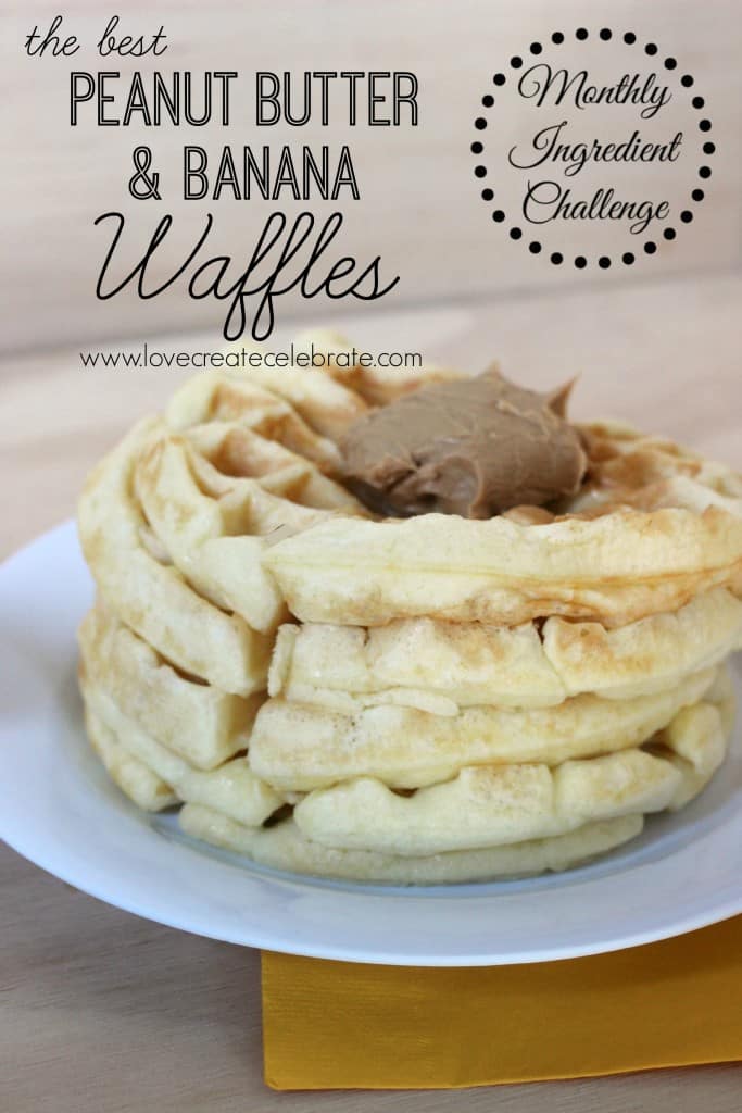 Peanut Butter & Banana Waffles