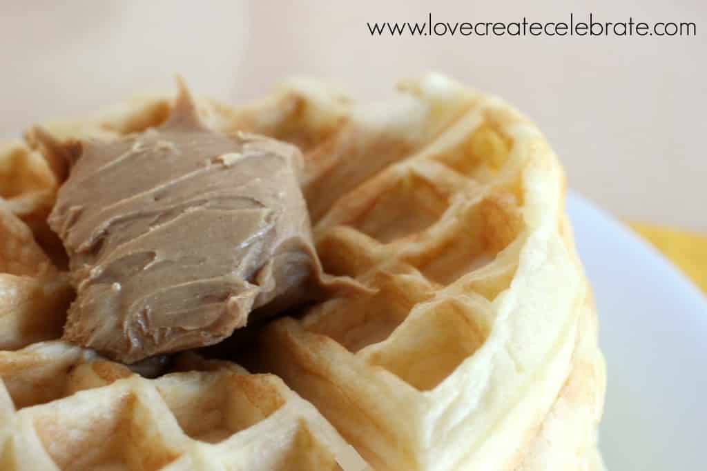 Peanut Butter & Banana Waffles