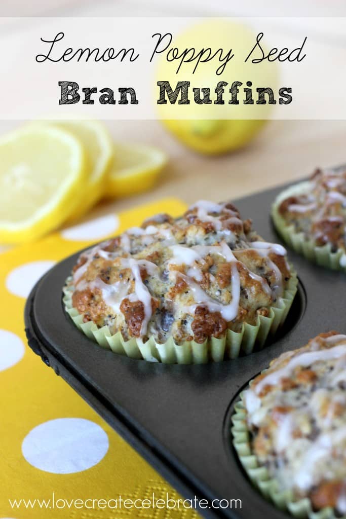 Lemon Poppy Seed Bran Muffins