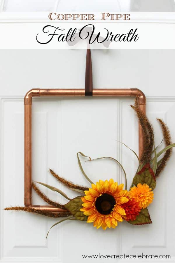 Copper Pipe Fall Wreath