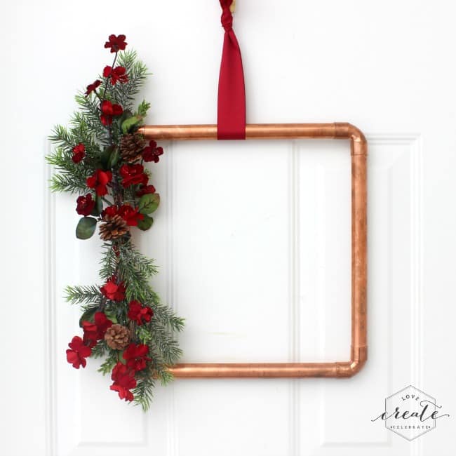 Copper Pipe Christmas Wreath