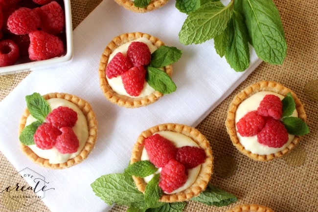 holly tarts from above