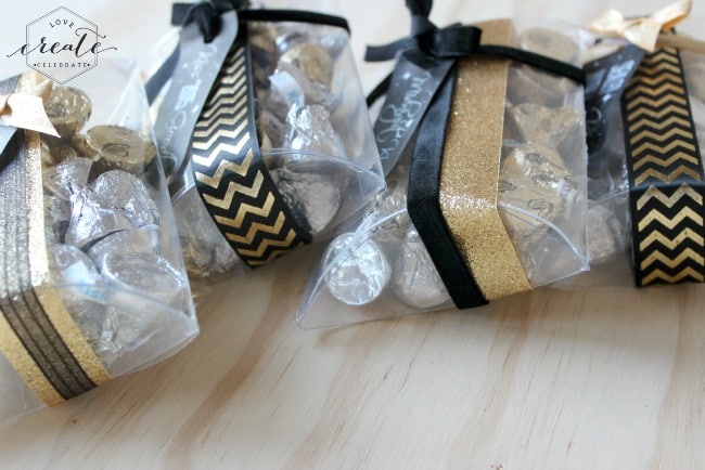 New Year's Eve Gifts with printed tags