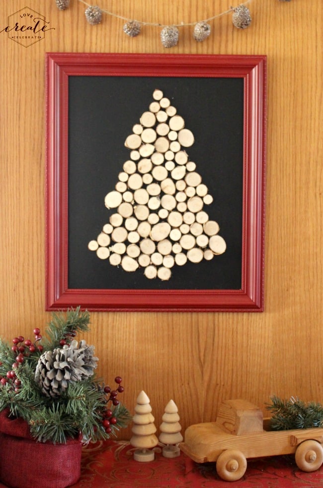 Wood Slice Christmas Tree