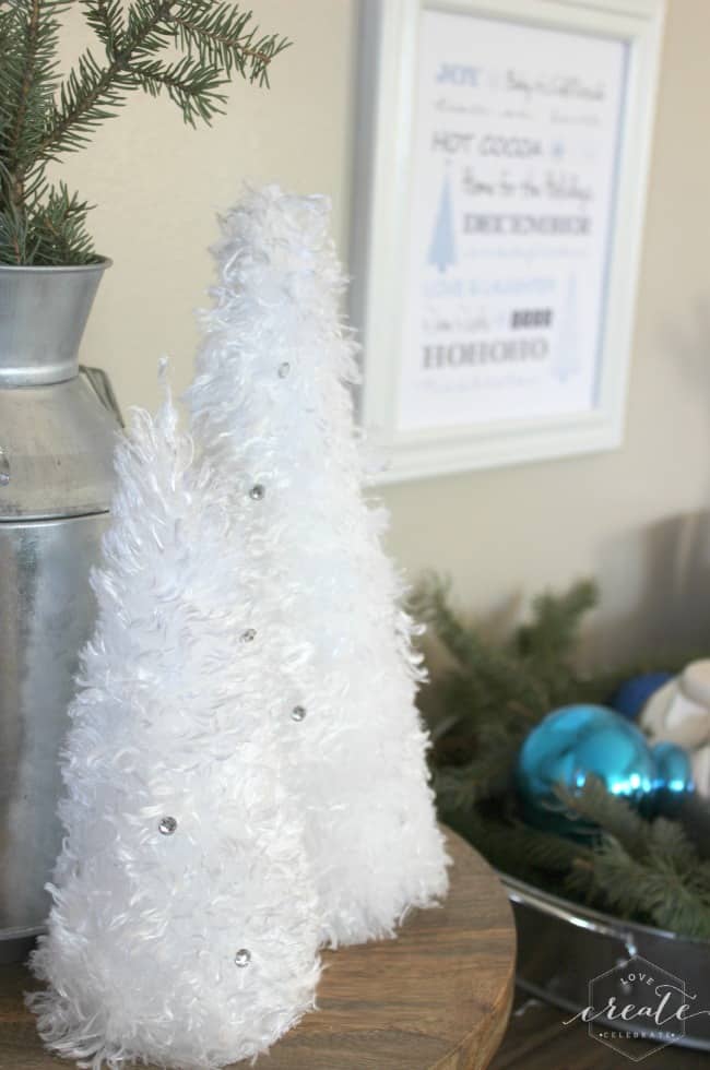 The perfect winter craft that you can start and finish in five minutes! I love that you can make these and leave them up all winter long! 