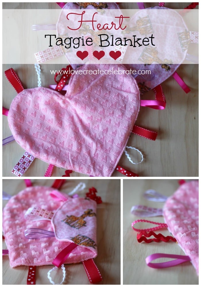 Heart Taggie Blanket