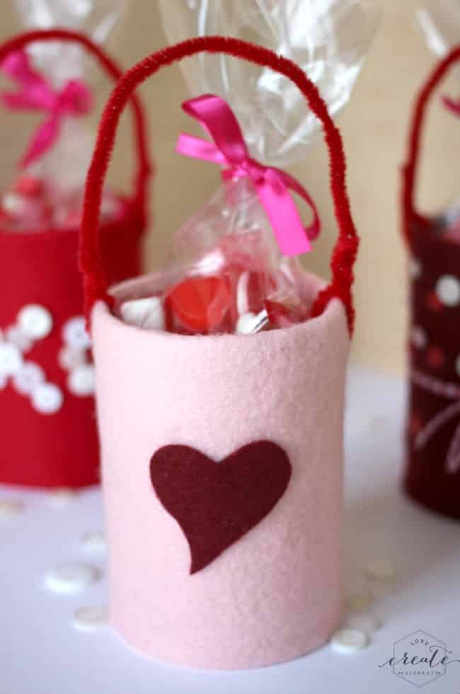 These adorable tin cans are the perfect craft for kids - they make great candy holders!