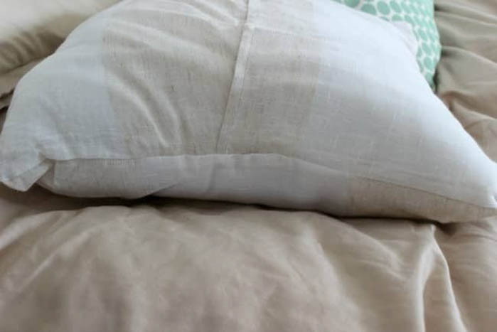 image of side with envelop style opening for pillows