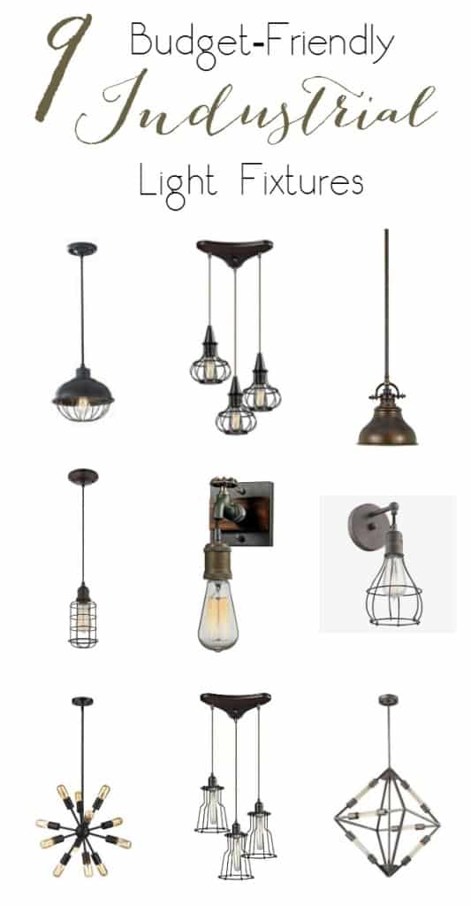 9 Budget Friendly industrial light fixtures