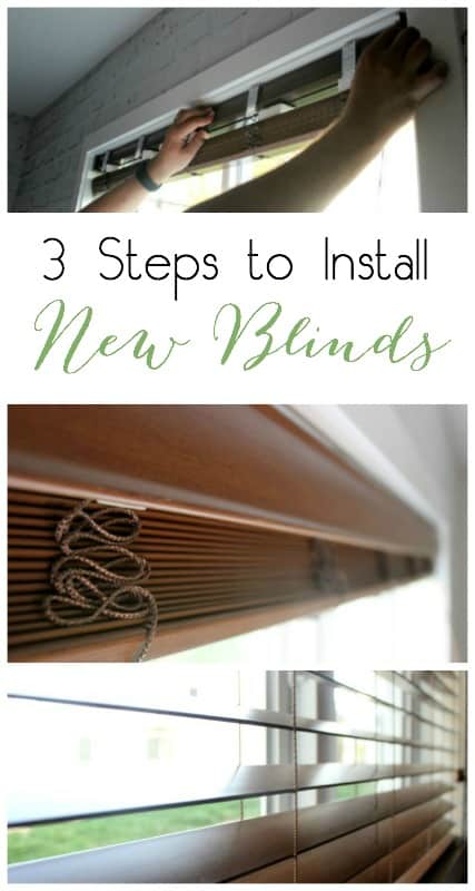 Save your money and follow 3 easy steps to install new blinds in your home!!