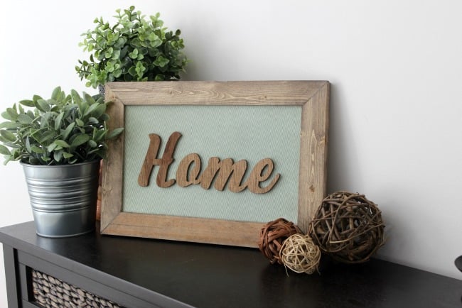 Make your own DIY rustic home sign to add a touch of rustic decor to your home