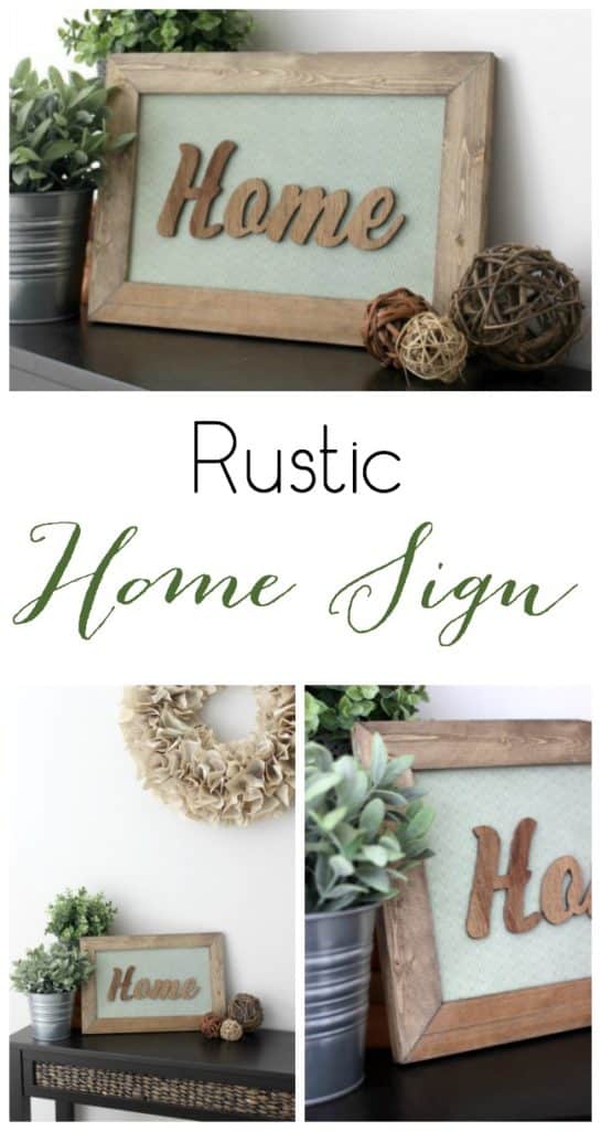 Rustic Home Sign 