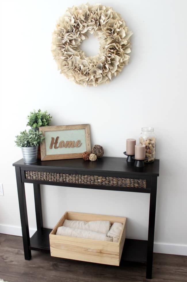 This rustic home sign is the perfect decor for an entryway in your home 