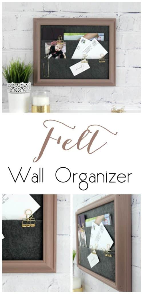 DIY Felt Wall Organizer