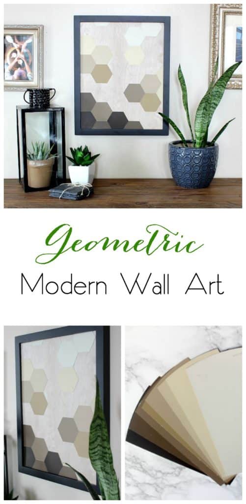 Great modern decor idea! Love the hexagons and the wood background. Great video tutorial! 