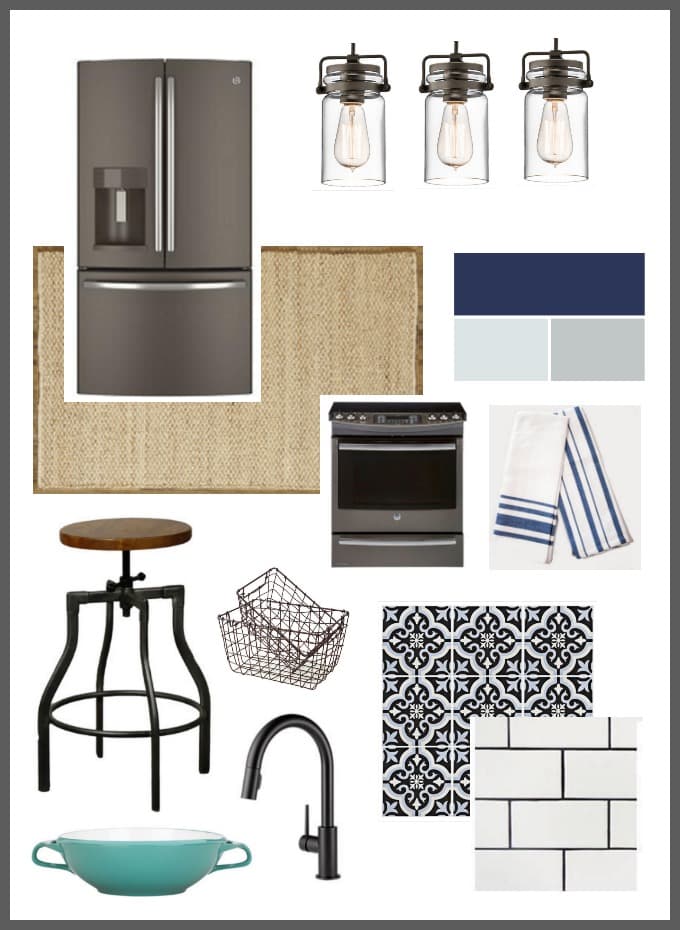 Modern Industrial Kitchen Mood Board Done