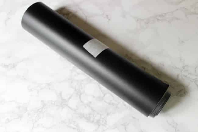 black vinyl roll