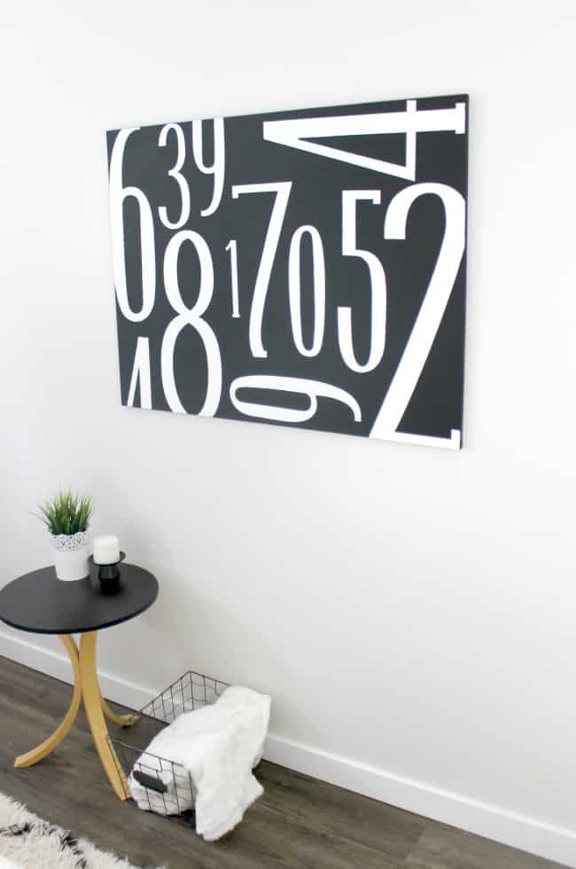 vertical vinyl canvas art