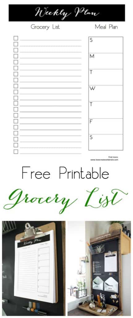 This free printable grocery list takes the stress out of planning and grocery shopping