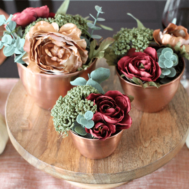 These faux floral arrangements for fall are so easy to make!