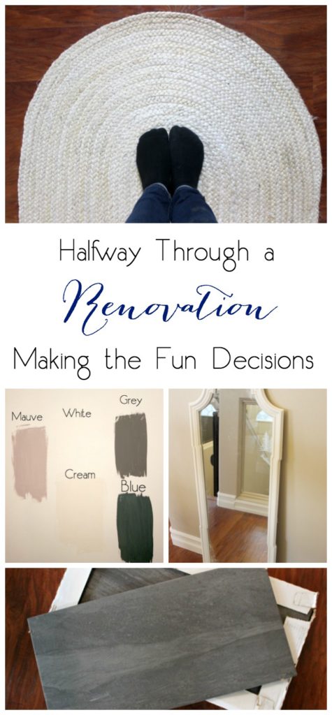 Halfway through the renovation is when you start making the fun decisions, like which tile to choose, which paint colour to choose, and with furniture to put in the space. Love these decision making tips! 