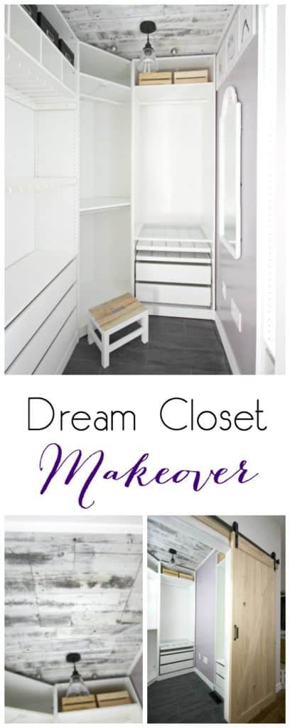 A beautiful dream closet makeover! I LOVE the organization ideas. Such a great use of a small space.