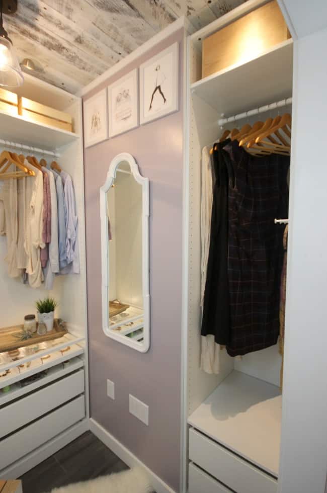 A beautiful dream closet makeover! I LOVE the organization ideas. Such a great use of a small space.