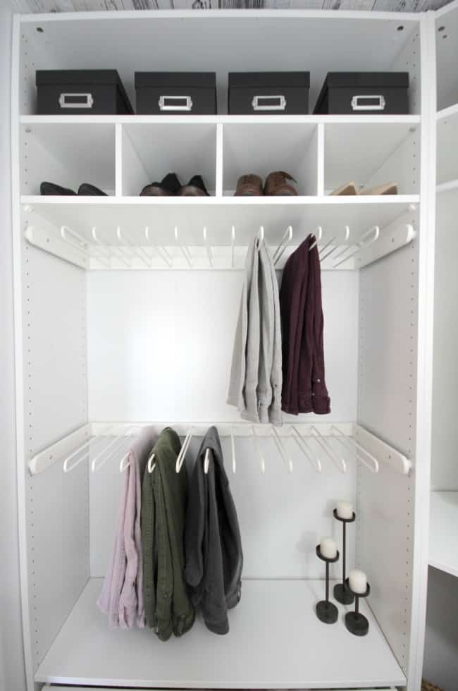 There is so much room in this newly renovated closet.