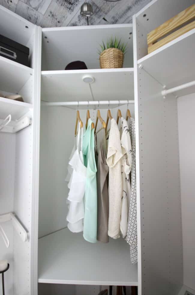 A beautiful dream closet makeover! I LOVE the organization ideas. Such a great use of a small space.