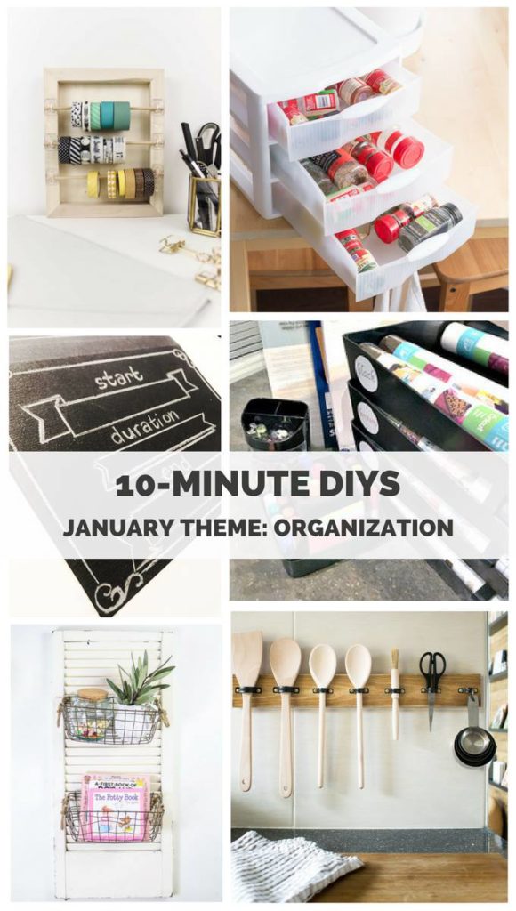 10-Minute DIYs: These six bloggers are sharing 10-minute DIYs and quick tips to help organize your home! // BY BRITTANY GOLDWYN | D.N.A. DESIGNS | GRILLO DESIGNS | LOVE CREATE CELEBRATE | POCKETFUL OF POSIES | UNCOOKIE CUTTER 