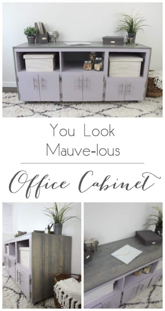 Organize your office or craft space with a beautiful sideboard makeover! "You Look Mauve-lous" is the Beauti-Tone colour of the year and looks gorgeous in the furniture flip!