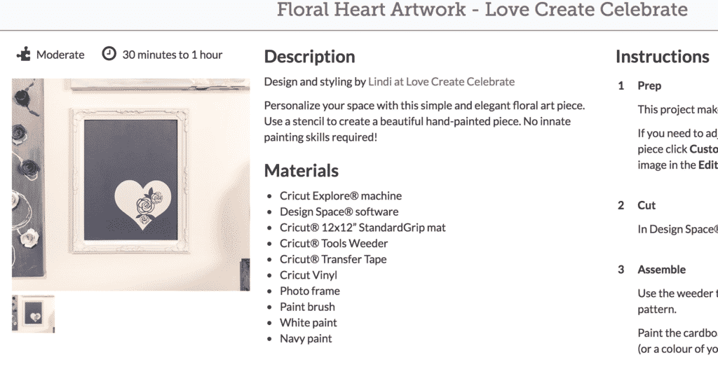 This floral heart artwork is one of my favorite cricut explore air 2 projects