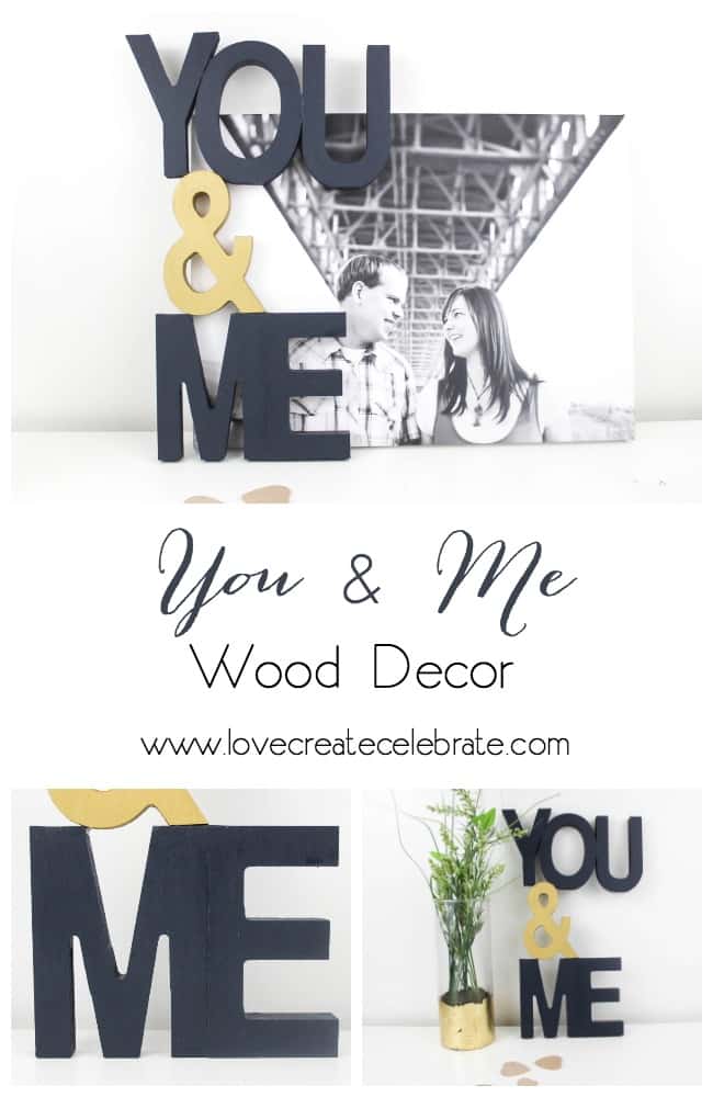 This You and Me Wood sign is a simple DIY