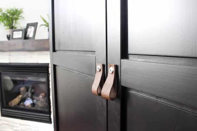 Simple custom leather pulls for your dresser, cabinets, or doors. A simple DIY can make a huge difference in to your decor. The perfect addition to our bedroom!