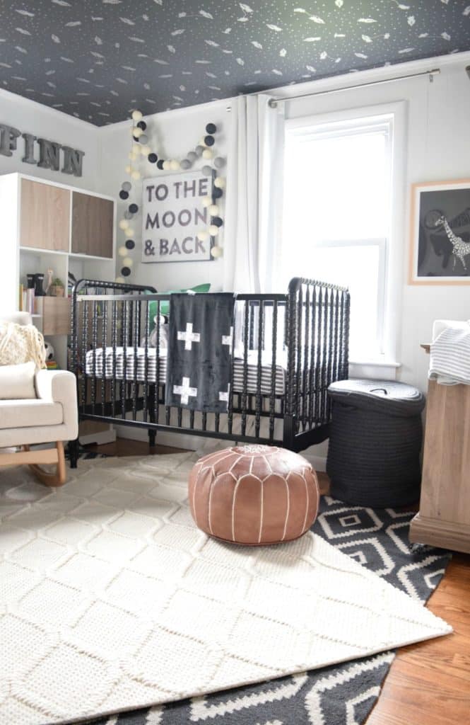 Beautifully layered modern modern rugs for any room in the home! LOVE this beautiful design trend and now you can incorporate it into your home with beautifully layered sisal, jute, cowhide, and modern rugs. Love this nursery! 