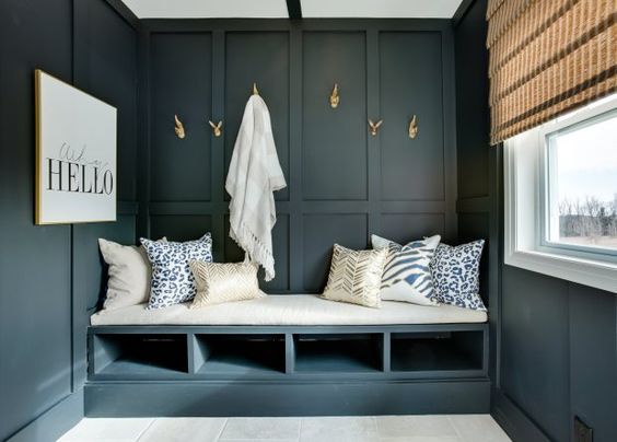Love this rich and moody home colour palette! So many beautiful inspirational photos to show how to incorporate these paint colours (or colors) into your whole home. A beautiful home colour scheme and great tips for making your own.
