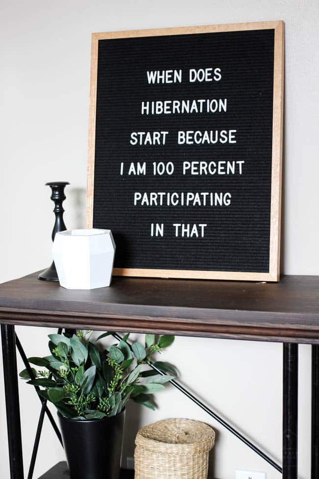 This letter board is a fun way to personalize your fall decor