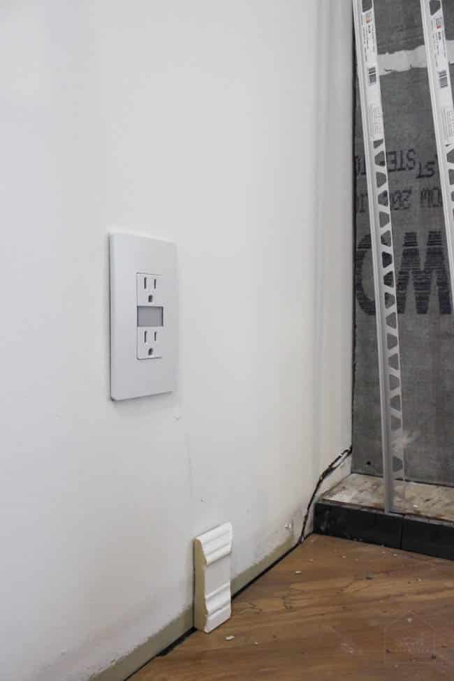 In our one room challenge we installed new electric outlet covers