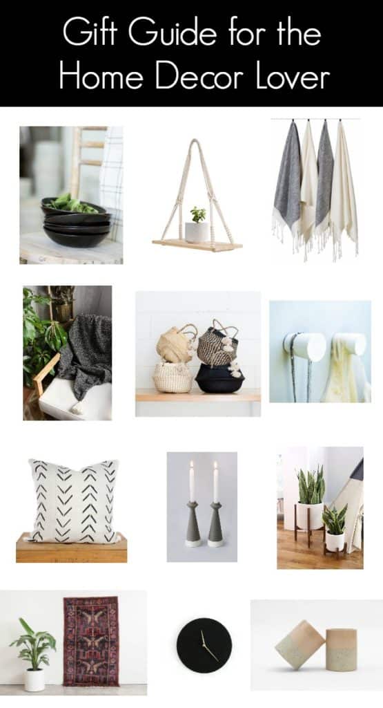 Creative gift ideas for the Home Decor Lover. Pick out some new decor pieces that you know she'll love and surprise her with beautiful home decor pieces this holiday season! 