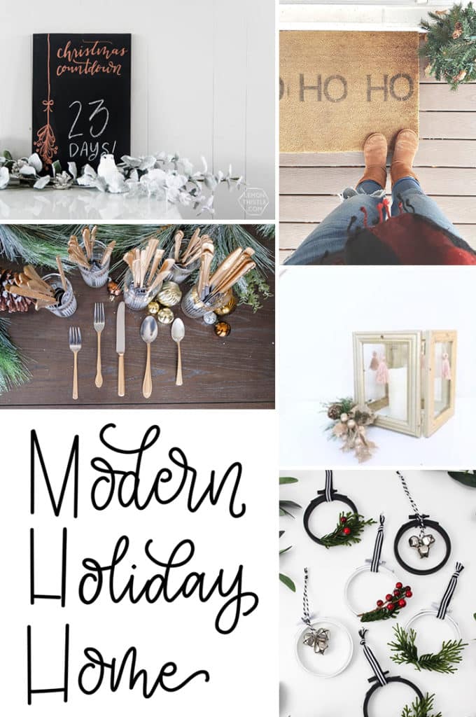 Don't forget to check out our Modern Holiday Home craft series with other wonderful bloggers!