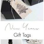 Wooden Gift Tags with text overlay