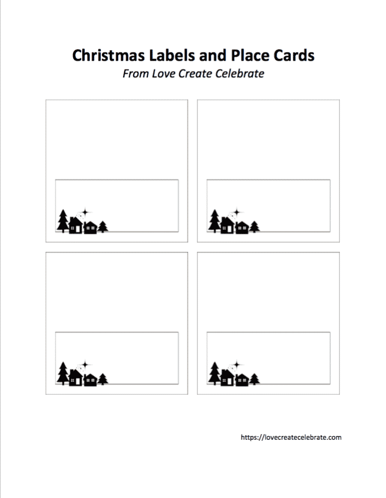 Printable Christmas labels.