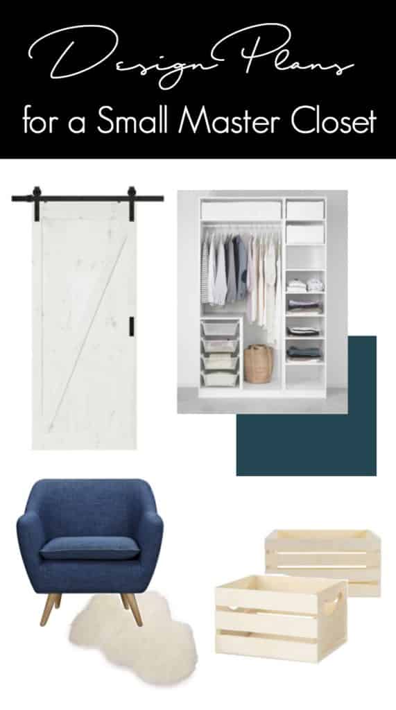 Beautiful design plans for turning a small closet into a beautiful, functional reach-in dream closet. Love the white wardrobes used for closet storage solution.