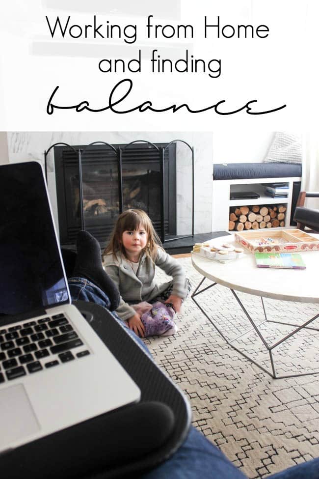 Finding a work life balance is hard for everyone! Here's a glimpse into how I balance being a blogger and a mom. Working from home and maintaining a life balance can be challenging!