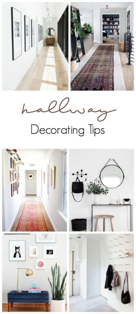 Gorgeous ideas to create a beautiful modern hallway. Five easy tips to spruce up your hallway, including tips on hallway lighting, rugs, flooring, and more!